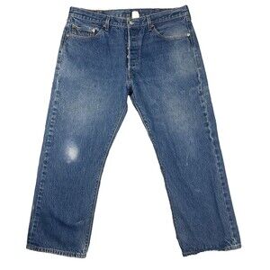 Vintage Levi's 501 XX Jeans Button Fly Denim size tag 40x30 measures 38x28